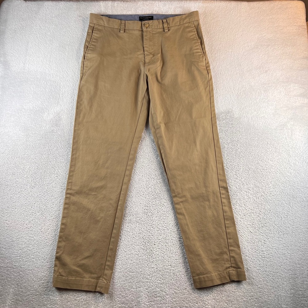 Banana Republic Emerson Straight Chino Pants Mens 33x32 Acorn Brown S/229717